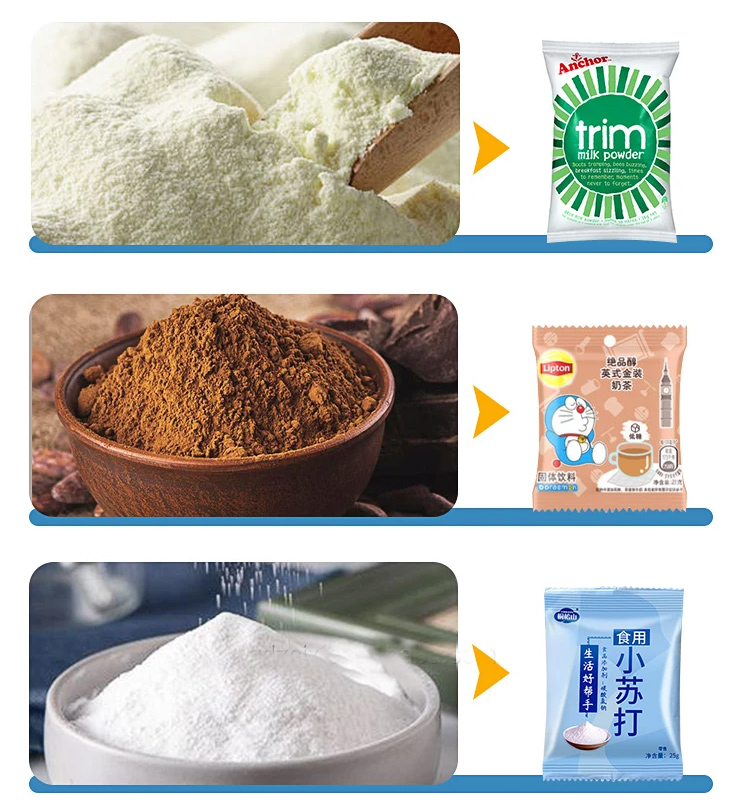 Powder product packaging display