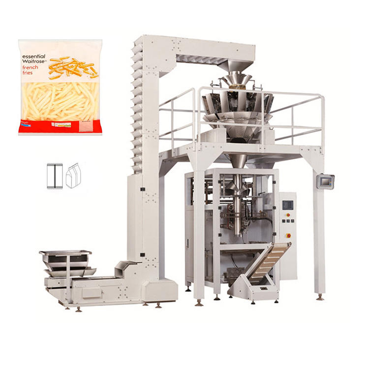 What Does the Automatic Vertical Film Bag Potato Frozen French Fries Packaging Machine Do